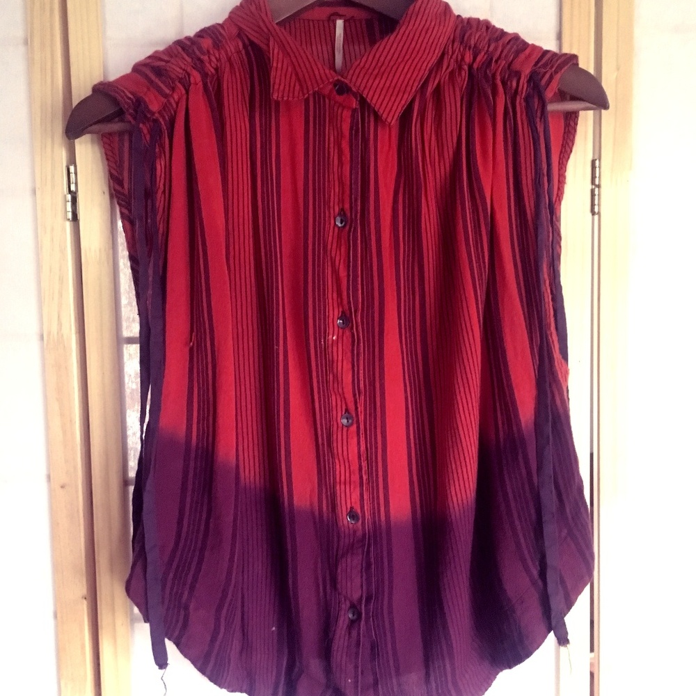 Free People Ombre Button Up